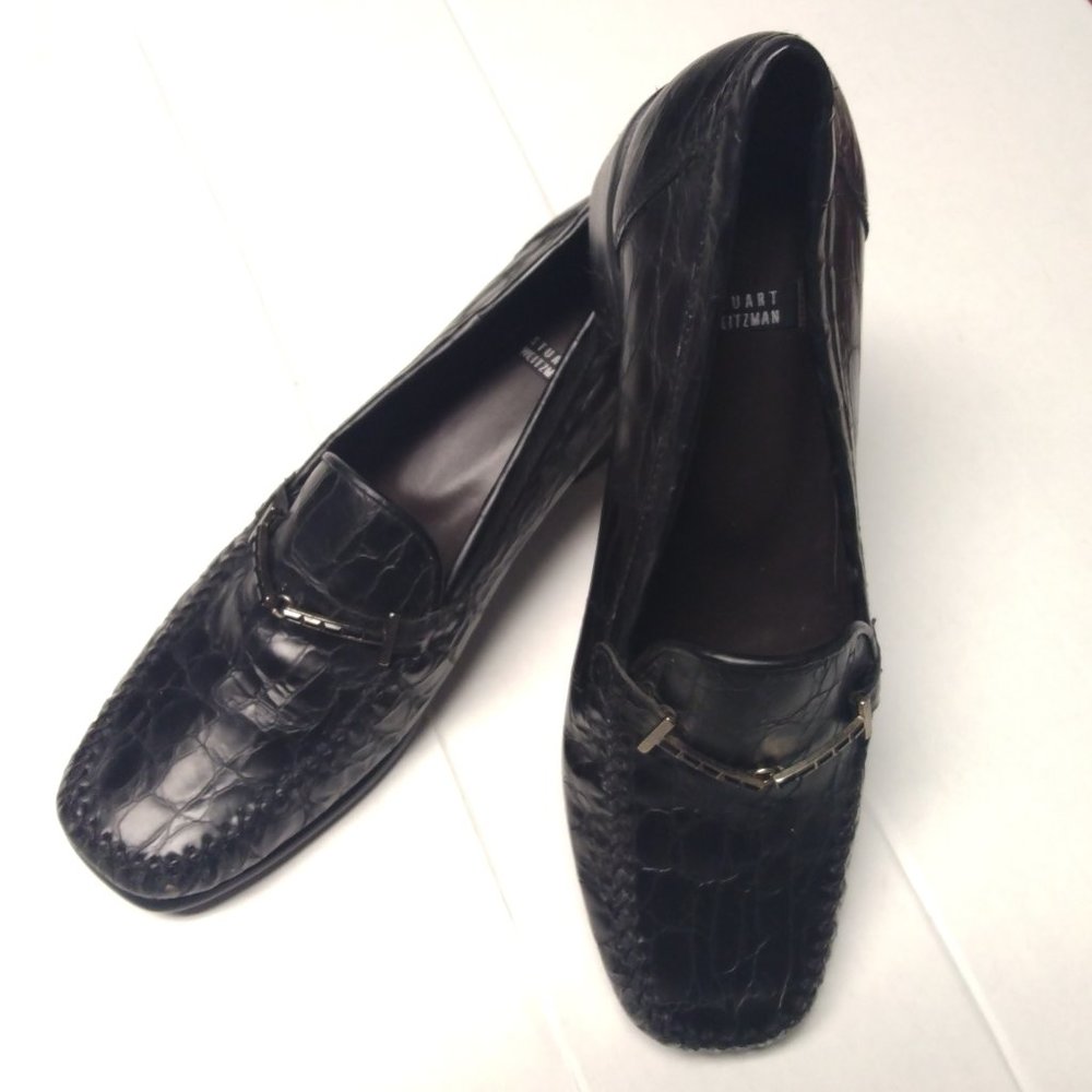 ❤️Vintage STUART WEITZMAN Jeweled Vamp Loafers Shoes Size 9 1/2 B